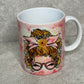 Mom With Pink Glasses 11oz Mug