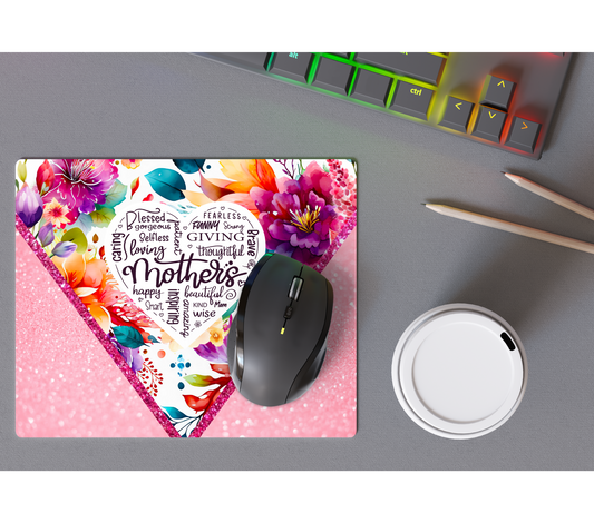 Mother's Day Floral Rainbow Mousepad