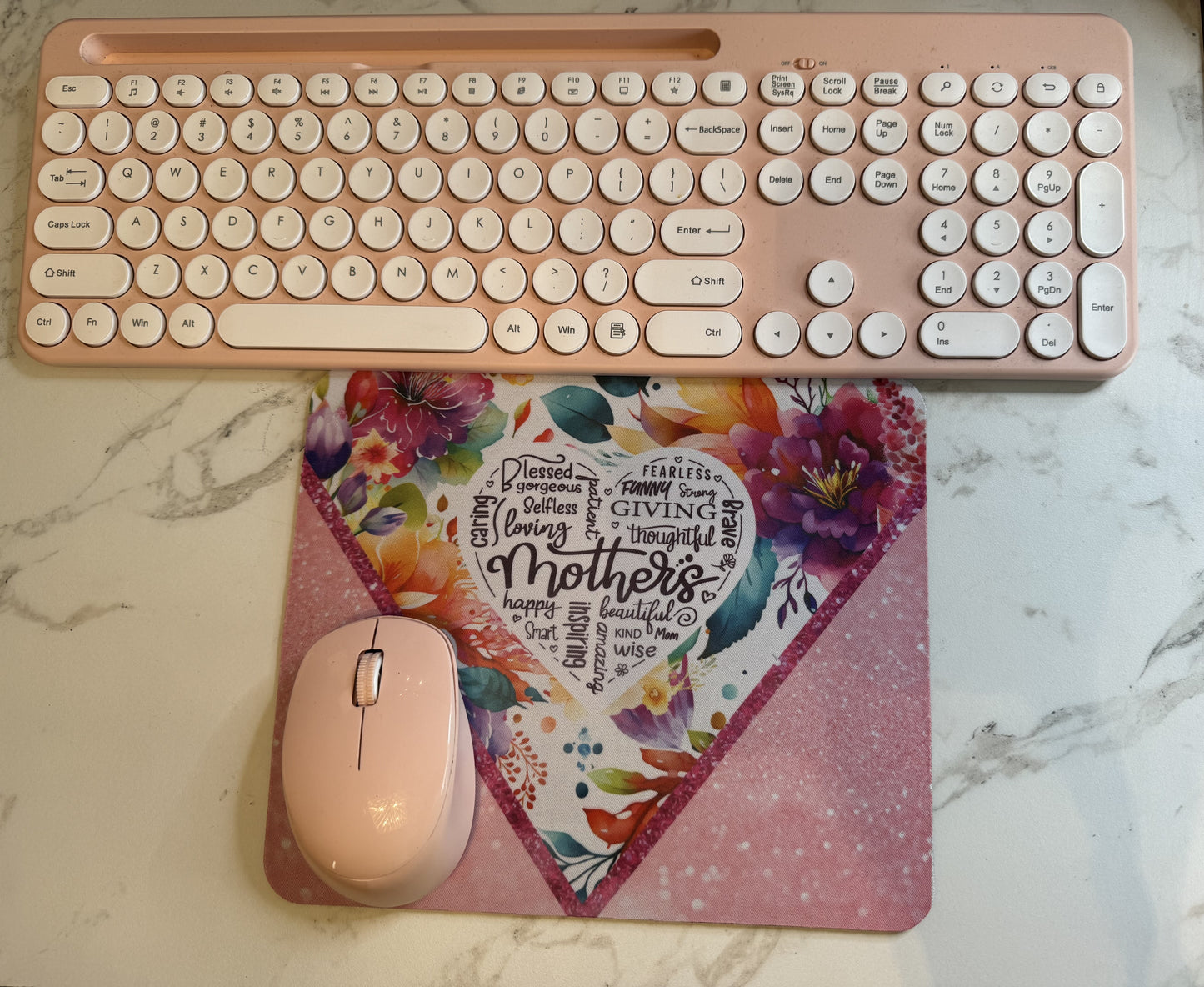 Mother's Day Floral Rainbow Mousepad