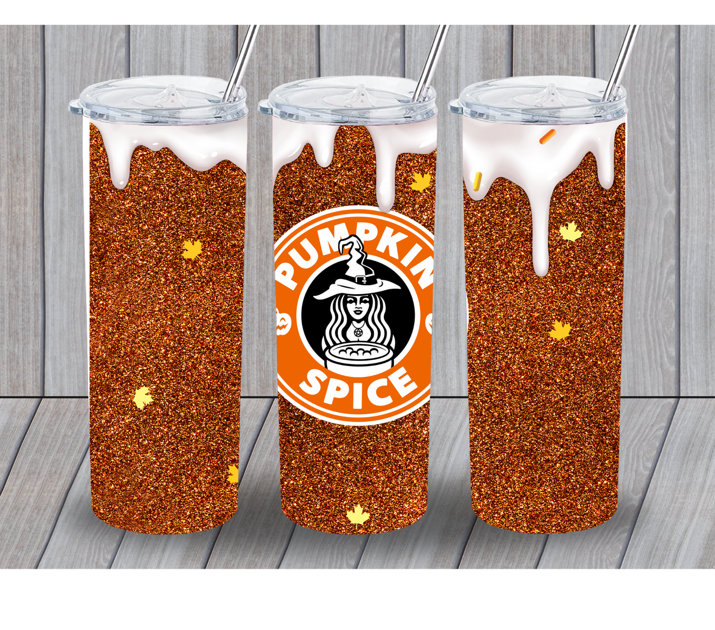 3-D Pumpkin Spice Drip 20oz Tumbler