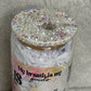 She Is Positive Affirmation Glass Can Cup 16oz With Bling Lid