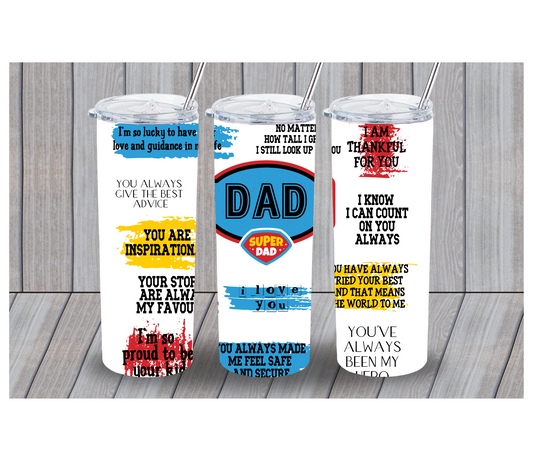Father’s Day 20oz Inspirational Tumbler