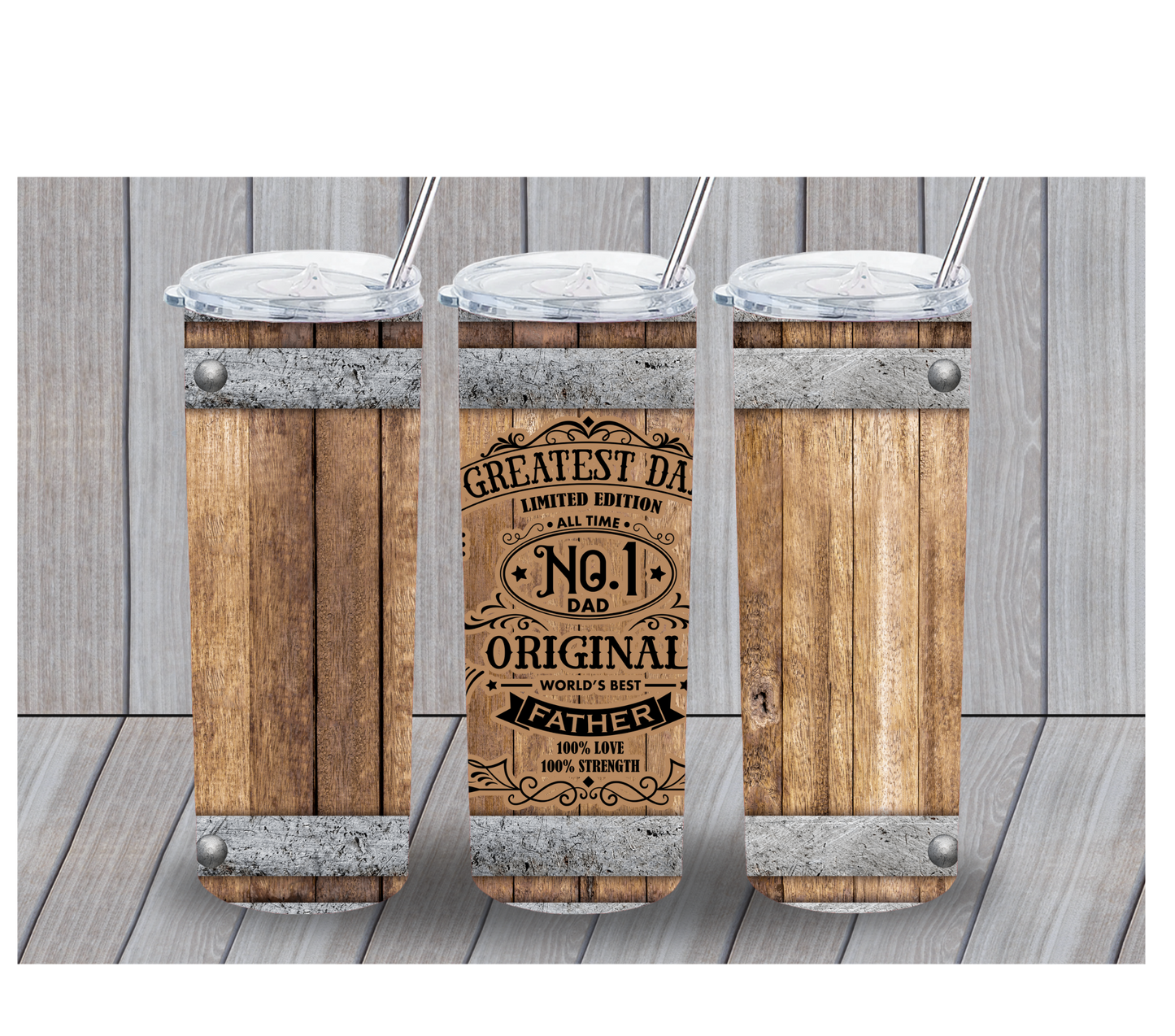 Wood Grain 20oz Father’s Day Tumbler