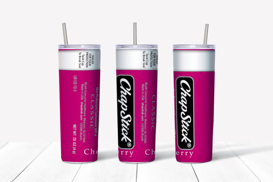 20oz Cherry Chapstick Tumbler