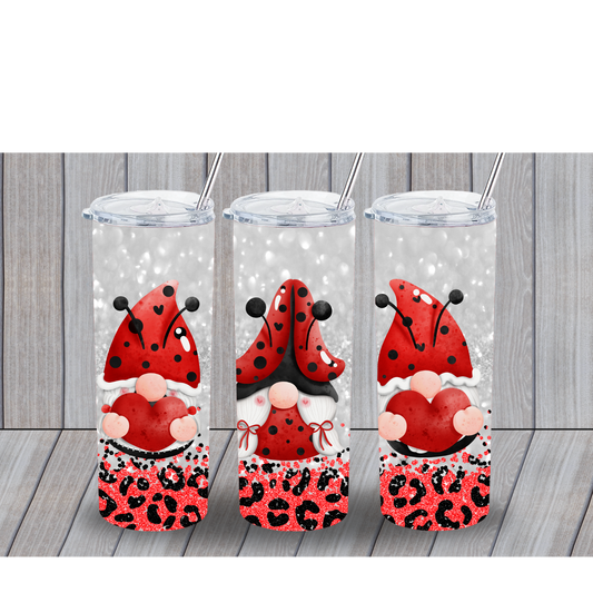 CHRISTMAS GNOMES WITH LEOPARD 20OZ TUMBLER