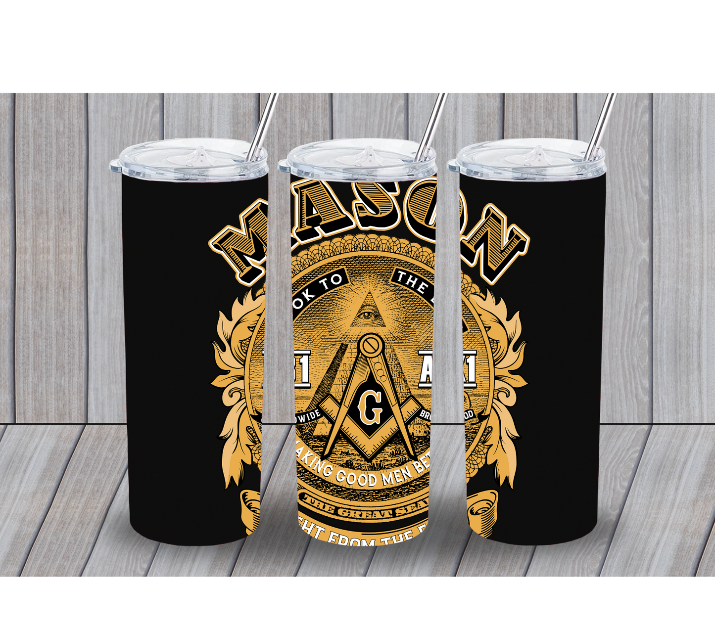 Mason 20oz tumbler Gold