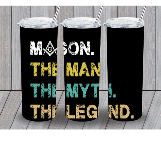 Mason- Man- Myth- Legend 20oz Tumbler
