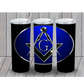 Blue and Black Mason 20oz Tumbler