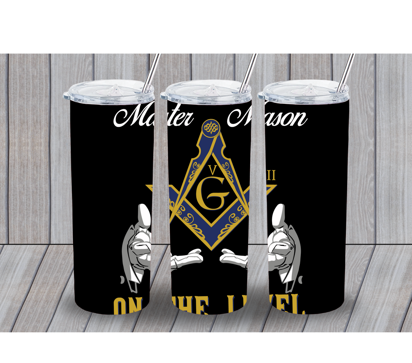 Master Mason on the level 20oz Tumbler