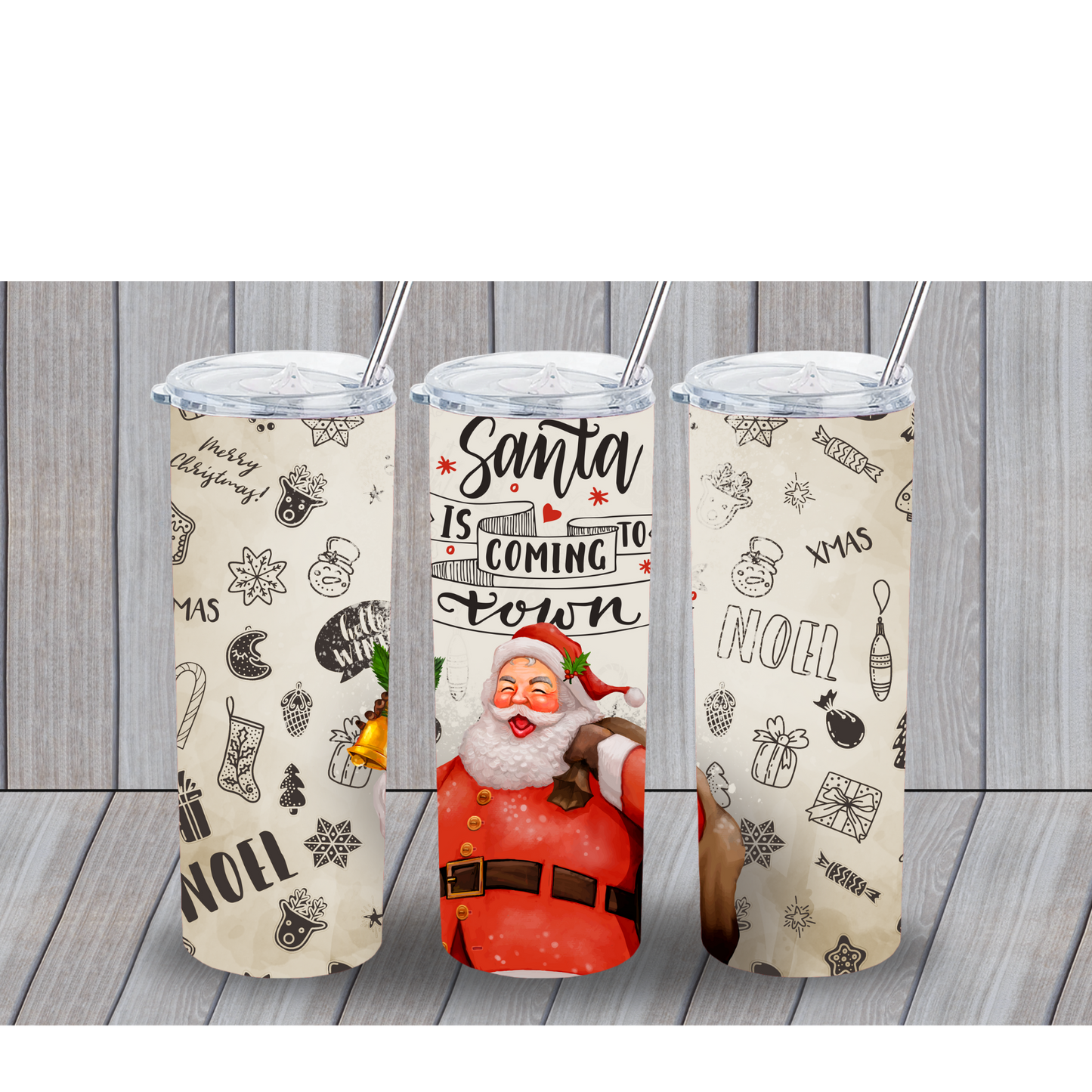 SANTA IS COMING TO TOWN 20OZ TUMBLER