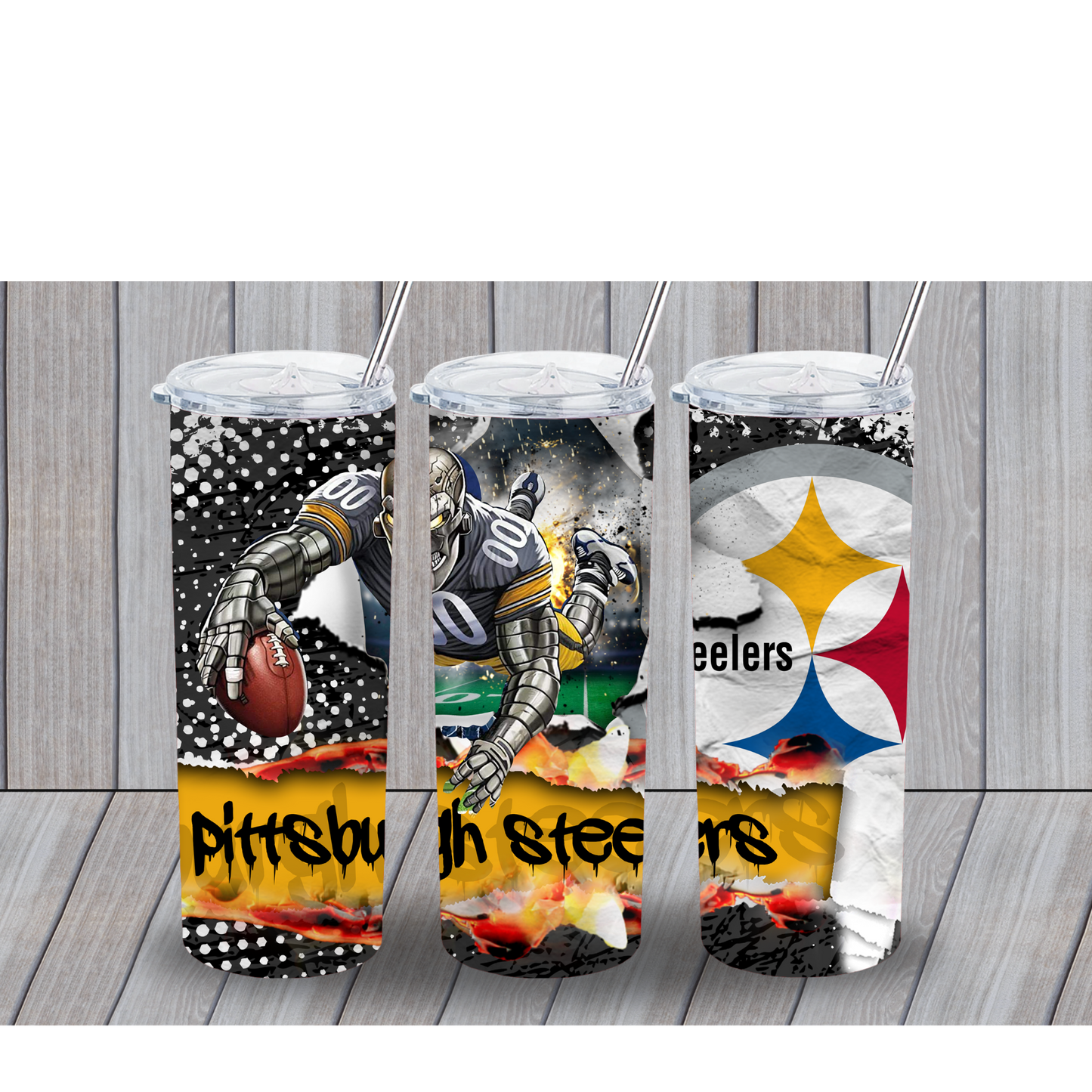 STEELERS INSPIRED 20OZ TUMBLER