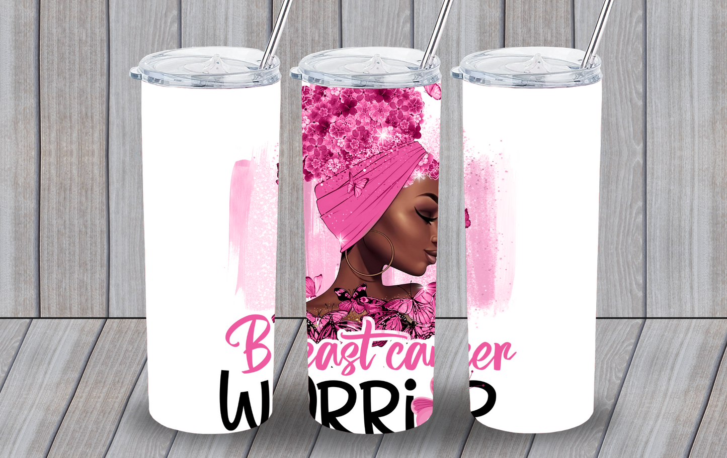 20oz Breast Cancer Warrior Tumbler