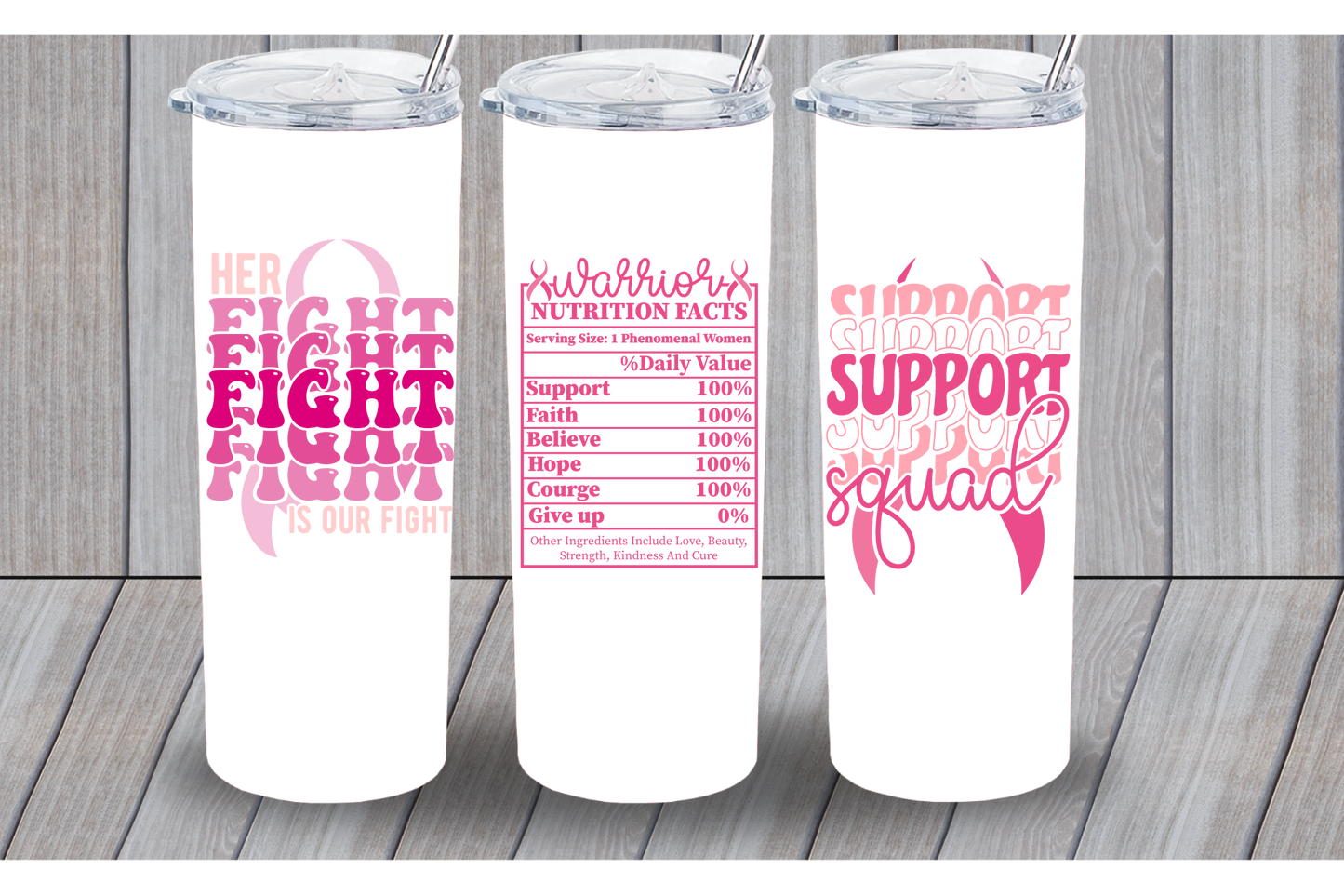 Her Fight Breast Cancer 20oz Tumbler