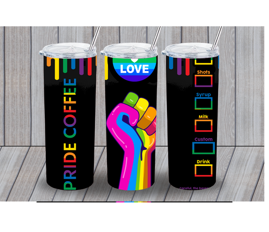 Pride and Coffee LGBTQ 20oz Tumbler