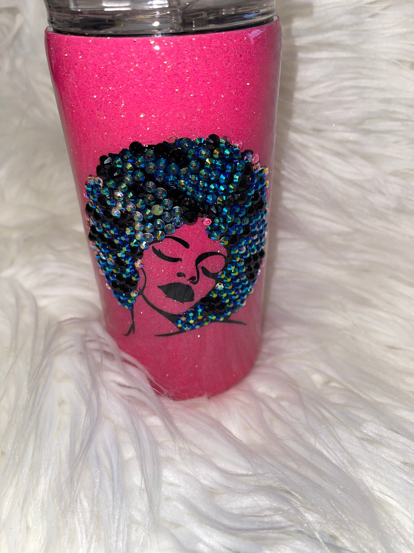 Bling Afro Woman 15oz Tumbler