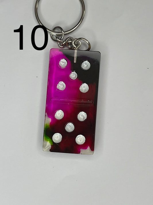 Dominoes Keychain