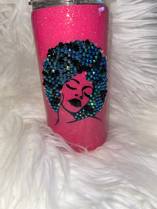 Bling Afro Woman 15oz Tumbler