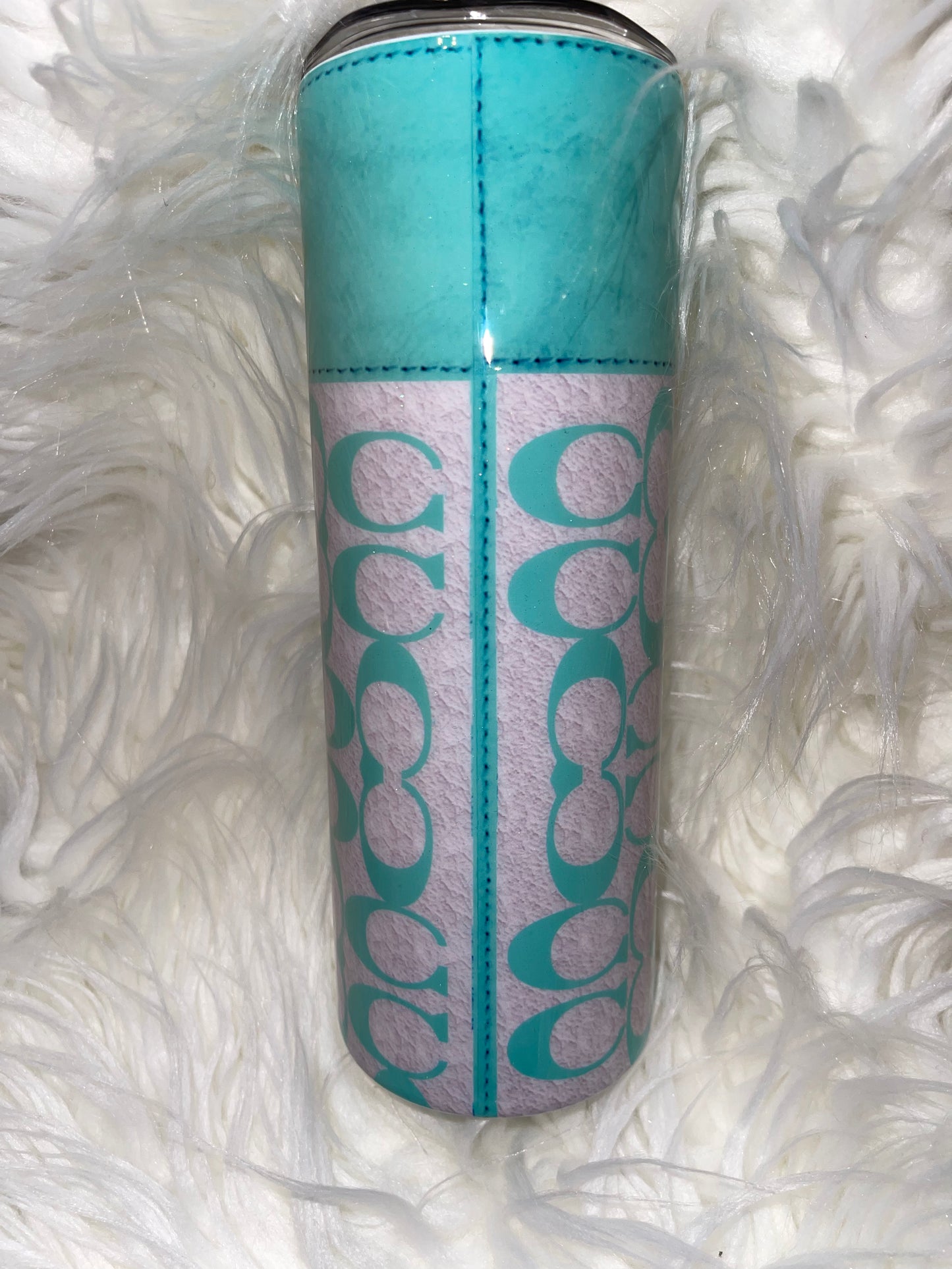 Designer Tumbler-C-Light Blue 20oz Tumbler