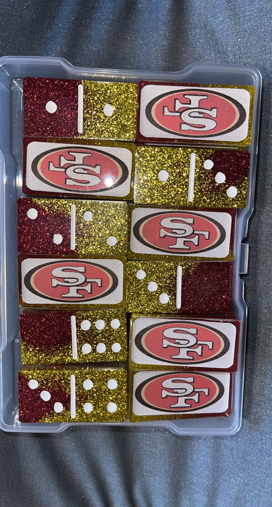 San Francisco 49ers Inspired Dominoes-game