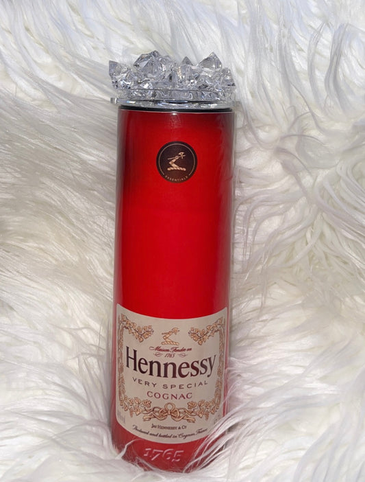Designer Henny Tumbler with Ice Topper